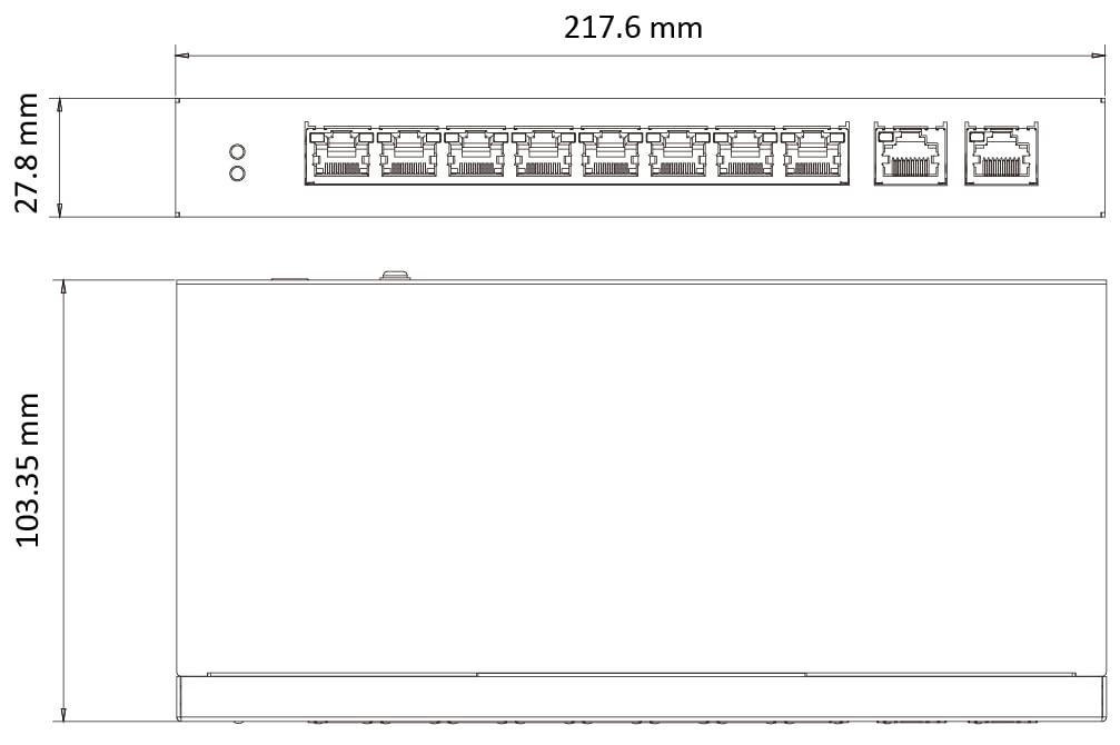 Hikvision Ds-3E1310Hp-Ei L2 Switch Poe Smartmanaged 8 Port