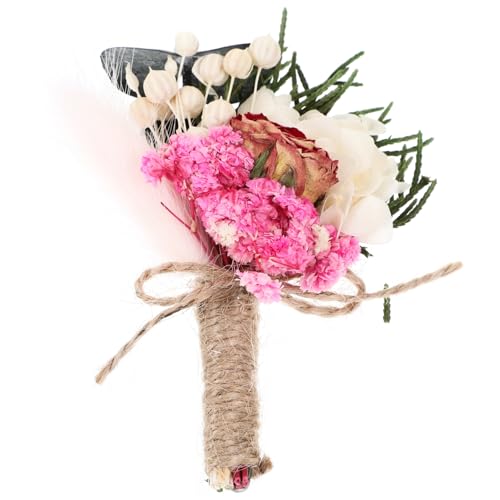 Boutonniere de flor seca para boda elegante Ciieeo