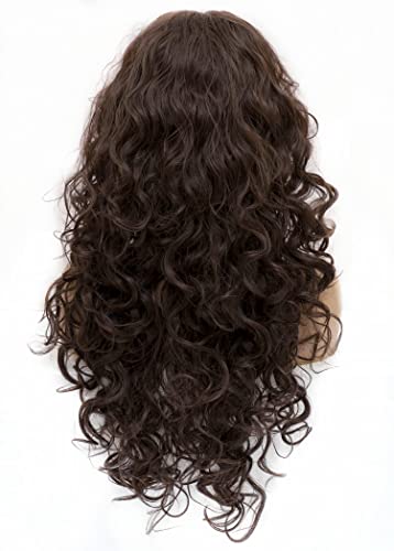 Perruque synthétique ondulée longue pour changer de tête à Halloween - 4