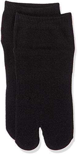 Japanese Black Tabi Ninja Slip Proof Socks - for Adult & Kids' Shoes & Sandals (Black, Adult-M US (7~10)/ EU (39~43))