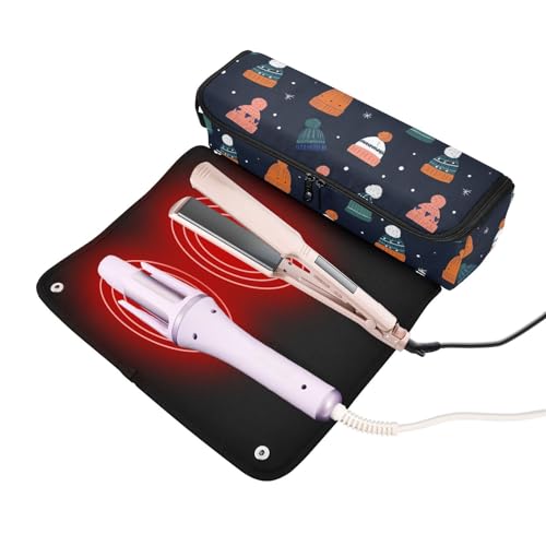 Bolsa organizadora de herramientas para cabello resistente al calor, portátil para planchas y rizadores miniatura 2