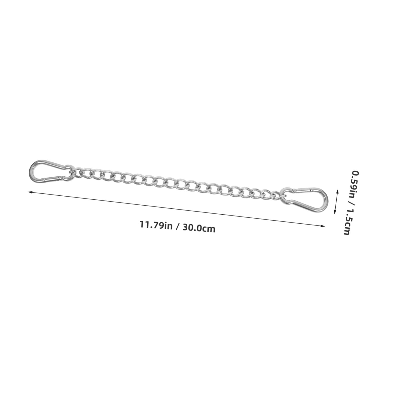 HANABASS Hanging Swing Chain 30cmx4mm Outdoor Swing Hammock Heavy Duty Stainless Steel Versatile