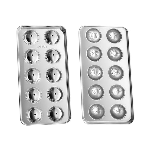 Molde acero inoxidable para bolas de hielo miniatura 1