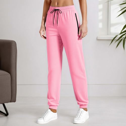 Image of Women's Active Stretch Pants Quick Dry Breathable Athletic Casual Comfy Fit Hiking Pant with Zipper Pockets