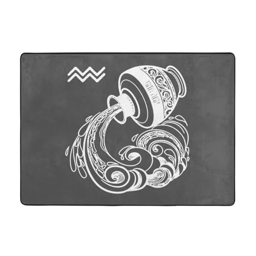 Aquarius Zodiac Area Rug for Living & Bedroom