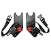 Baby Jogger 51310 Summit X3 Kinderwagen-Babyschalenadapter für Cybex, Maxi-Cosi, Kiddy, Joie, Nuna und BeSafe Babyschalen, schwarz, 540 g