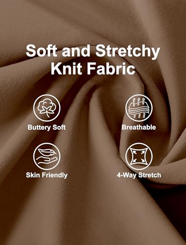 Image of Wide Leg Work Pants for Woman Stretchy Office Slack Dress Pants Business Trousers with Pockets