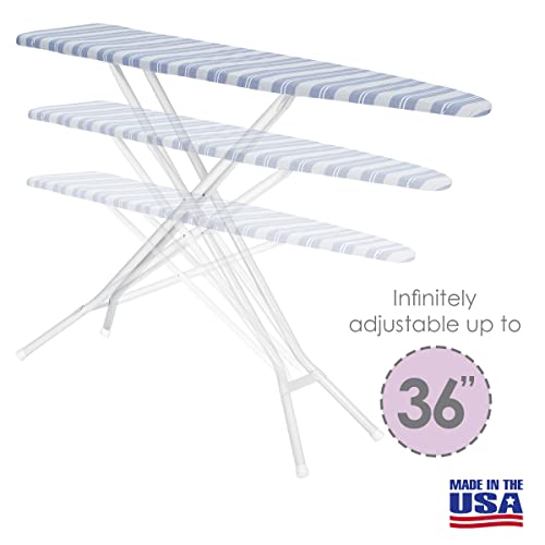 image for Full Size Ironing Board Made in USA – Blue Stripe by Seymour Home Pr