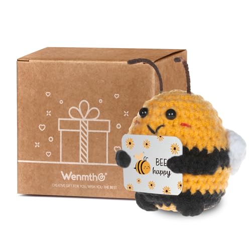 WenmthG Pocket Hug Biene Glücksbringer Geschenke, Glück Biene Positive Geschenke, Positive Kartoffel Deutsch Ersatz - 1 St