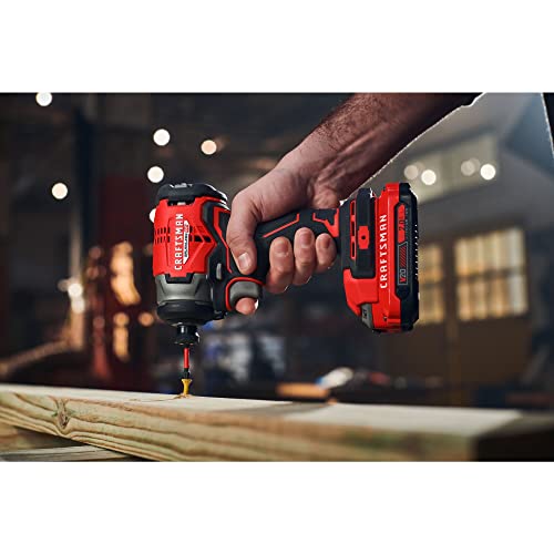 CRAFTSMAN V20 Cordless Impact Driver, 1/4 inch, Bare Tool Only (CMCF813B) - image 9