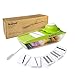 Mandoline Slicer Kainnt Adjustable Mandoline with 5 Thickness Settings Interchangeable Stainless Steel Blades -Vegetable Peeler Slicer+One Clean Brush, Food Container
