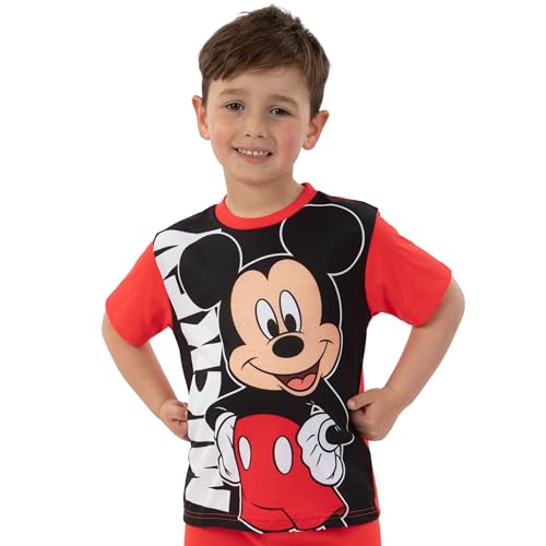 Disney Mickey Mouse Pajamas, Mickey Boys Pajamas, Long Sleeve Boys Pjs, Kids Pajama Set3