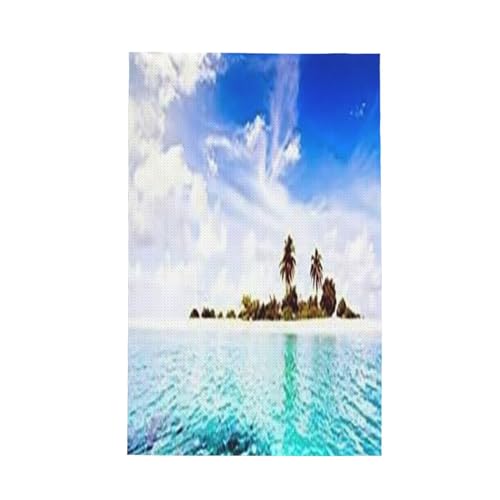 ワッフルキッチンタオルはマイクロファイバー製で、吸水性、速乾性、抗菌性に優れています(かわいいidカートリッジキングミルディフ ディギリアイランドオレンジ)