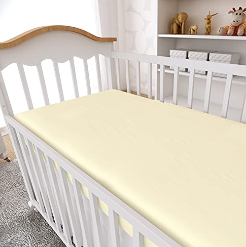 Papi Textil 2914042101 - Lençol Avulso Liso com Elástico, Amarelo, 130cm x 60cm x 10cm