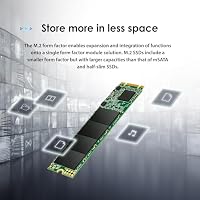 Transcend MTS820S 120GB M.2 2280 SATA III B+M Key, 3D NAND, DRAM-less, Bis zu 500/350 mb/s, Interne SSD für Desktop- und Laptop-Aufrüstung – Ansicht 5