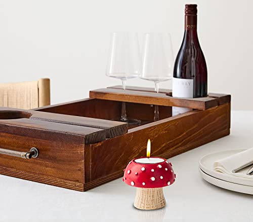 Mushroom Tealight Candle Holder 3 Pcs Taper Candle Holders Cute Taper Candles Holder For Table Set Candle Holders For Taper Candlesticks Decorative Tea Light Candle Holders #TOP7