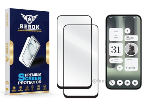 Image of Gorilla Tempered Glass Screen Protector Compatible with Nothing Phone 2A Plus [Pack of 2] | Edge-to-Edge, Bubble-Free, Case Friendly, Easy Installation Kit