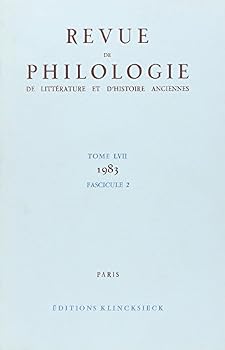 Hardcover Revue de Philologie 1983/T57,2 [French] Book