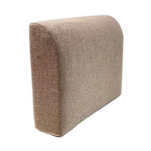 Sofa Back Cushion Durable Sofa backrest Pillow 50X48X15cm for Bed Pillow and Sofa backrest Soft Large Pillow Backrest Linen Material Back Cushion ( Color : Brown1 , Size : 60X48X15cm )