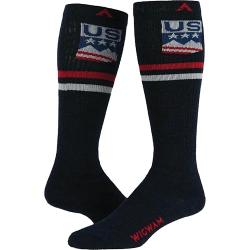 Wigwam USA Snow Over The Calf Socks, Navy - Small2