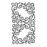 BESTYASH Pegatinas Adhesivas para Marco de Espejo Cenefa Vinilo Autoadhesivo para Paredes y Muebles Decorativo para Baño y Armarios Fácil Aplicación Esquinas Diseño Moderno y Elegante