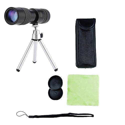 Oiqippnbv Telescopio Monocular 10-300X30 Zoom TelescóPico de Alta DefinicióN Mini CáMara PortáTil para TeléFono MóVil 205X40MM