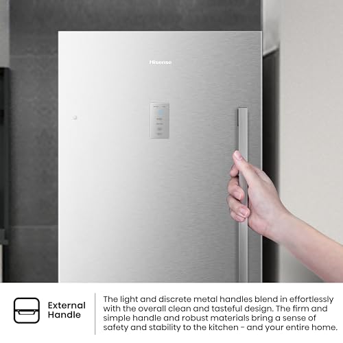 هايسنس فريزر 2 في 1 FV5O9N4ASU بسعة كبيرة وتقنية التجميد السريع الفائق