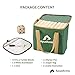 ApudArmis Giant Tumble Tower (Stack from 2Ft to Over 4.2Ft), 54 PCS Pine Wooden Stacking Timber Game with 1 Dice Set - Classic Block Giant Outdoor Game for Teens Adults Family