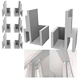 Lote de 4 pares de guías para puerta de corredera | delantero y trasero | 4G10 + 4D10 | Recambio compatible con rieles de forma óptima BRICO deposito LEROY MERLIN CASTORAMA MR BRICOLAJE ETC…