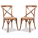 Poly and Bark Cafton Crossback Chair in Walnut (Set of 2)