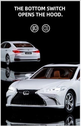 Image of Lexus ES300 1:24 Model Car with Box, Zinc Alloy Pull Back Toy car with Sound and Light for Kids Boy Girl Gift [Colors as Per Stock] (Lexus ES300)