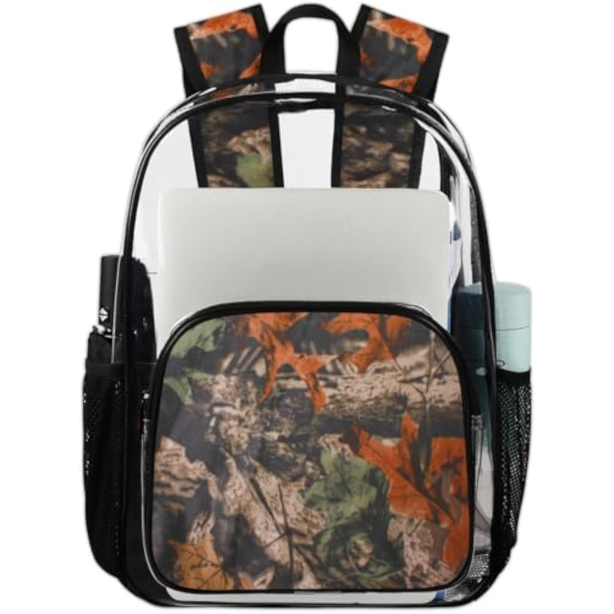 Forest Tree Camo Heavy Duty Transparent Backpack