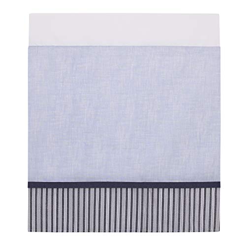 Nojo Seas The Day Blue And White Whale, Narwhal, Sea Lion, Shark 4 Piece Crib Bedding Set - Comforter, 100% Cotton Fitted Crib Sheet, Crib Skirt, And Storage #TOP3