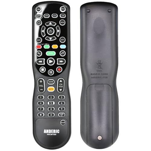 ANDERIC RRCM7500 for Channel Master DVR Remote Control CM7500XRC2 Replacement Remote for Channel Master - Works 100% - Works CM7500XRC2, CM7500GB16, CM7001, CM7004, CM7500TB1