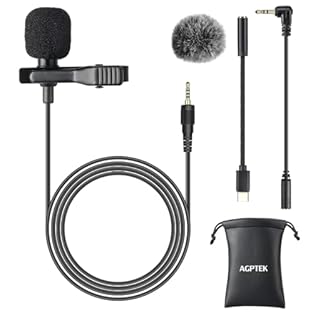 ✔ 【Professional Impeccable Recordings】: The lavalier microphone has a wide frequency response and high sensitivity, and can effectively reduce noise for professional results. You can easily record audio and video files perfectly on your smartphone an...