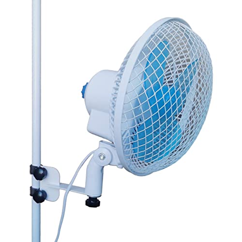 LAYOND Clip Oscillating Fan for Grow Tent, 20W 6 Inch Grow Tent Clip Fan, Fit for 0.59â€ to 0.87â€ Grow Tent Poles, Hand Screws Fixing Solution for Easy and Sturdy Install, 2 Speed Settings