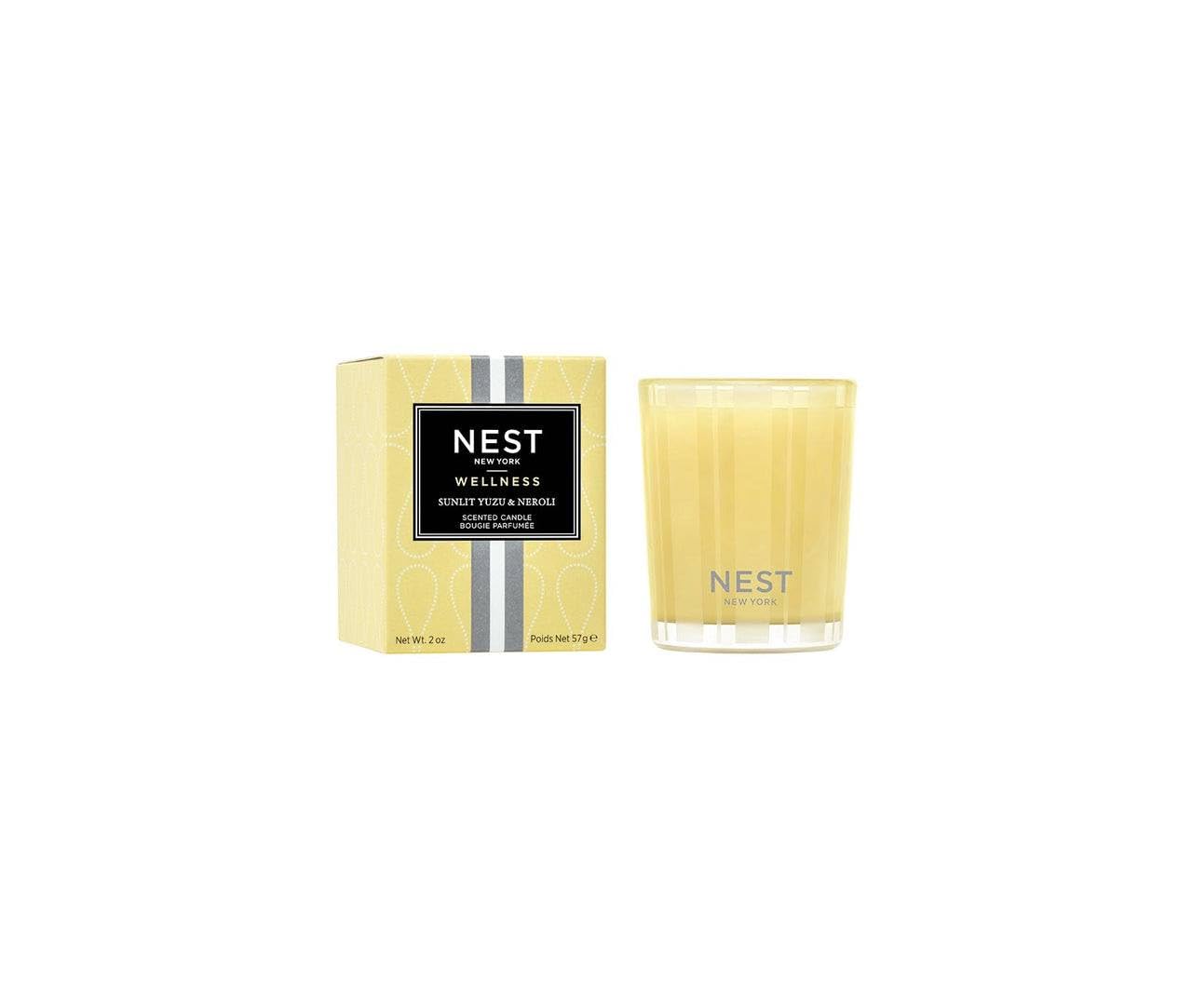 NEST New YorkSunlit Yuzu & Neroli Votive Candle, Yellow
