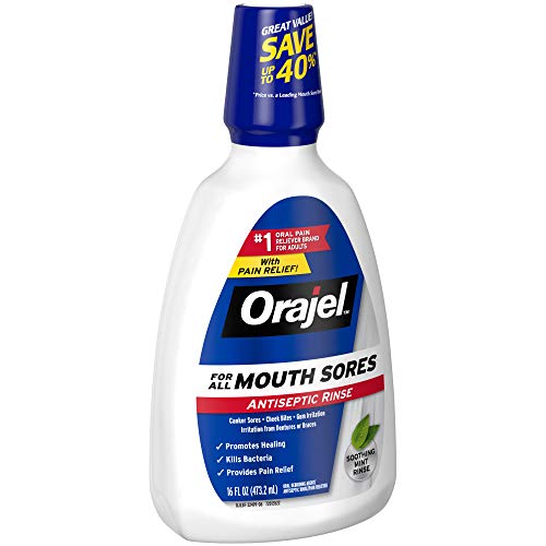 Orajel Antiseptic Mouth Sore Rinse, 16 Fluid Oz #TOP1