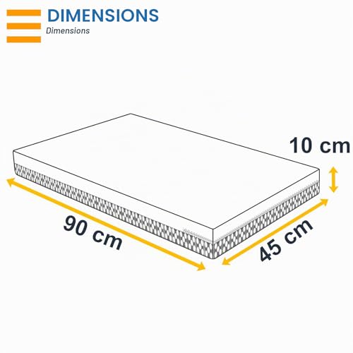 Mini matelas pour berceau 45x90 cm idéal lit d'appoint cododo