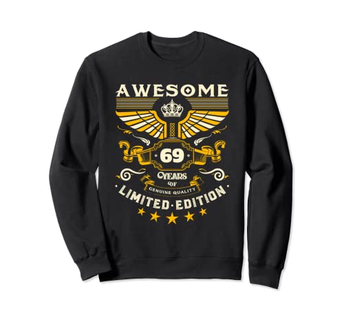 Decoración vintage para cumpleaños 69 para mujer, divertido cumpleaños 69 Sudadera