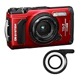 Olympus Tough TG-7 12 Megapixel Digital Camera with F2.0 Lens and TruePic VIII Image Processor Bundle with Olympus LG-1 LED Light Guide (2 Items)