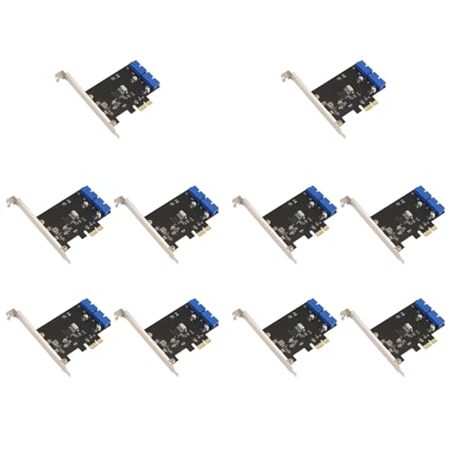 Carte d'extension PCI Express USB 3.0 double connecteur 19 broches pour étendre vos ports de boîtier