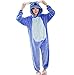 Minetom Blu Stitch Kigurumi Pigiama Unisex Adulto Cosplay Halloween Costume Animale Pigiama (EU M)