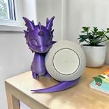 Suporte Alexa Echo Dot 4, 5, Max, Pop Dragão Em Pé Decoração