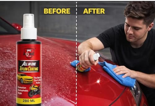 Image of AONE All in One Teflon Coating Car & Bike Polish, Hydrophobic Protection, 280 ML