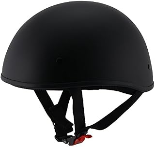 Milwaukee Performance Helmets Unisex-Adult Half Bare Bones Helmet (Matte Black, Medium)