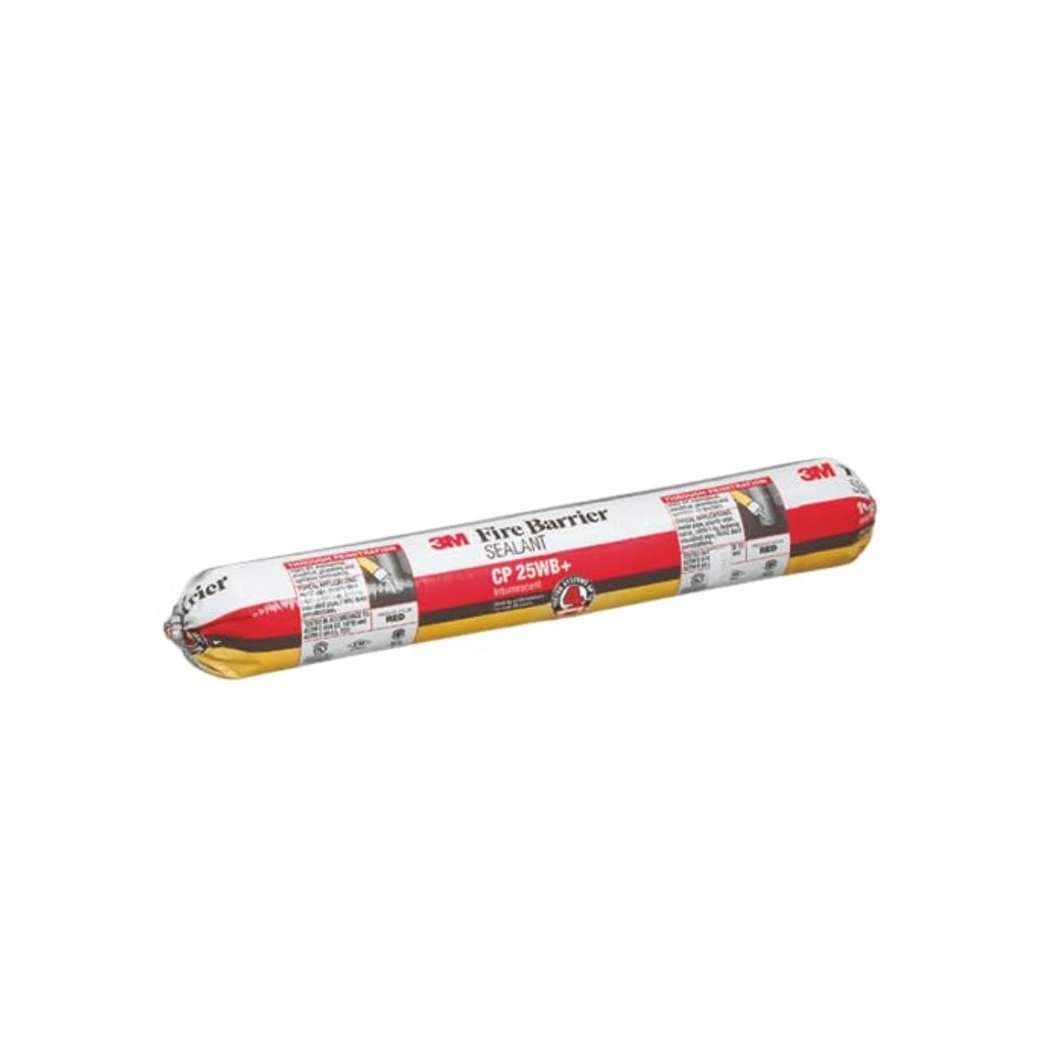 3M Fire Barrier Sealant CP 25WB+, Red Color, One-Component, Gun-Grade, Latex-Based, Intumescent Material, 5 Gallon Drum (Pail)