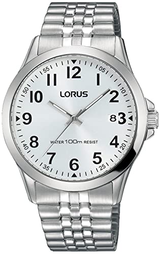 Montre classique homme Lorus acier inoxydable à offrir en cadeau