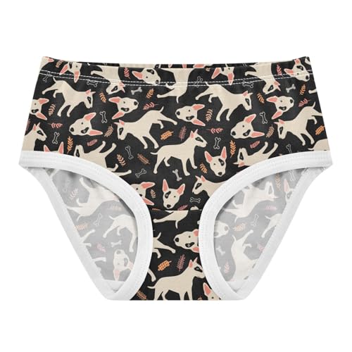Girls' Underwear Bull Terrier Cotton Stretch Comfort Toddler Panties