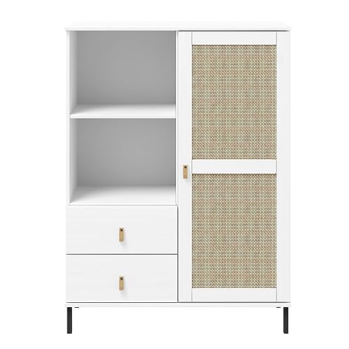 Woodroom Valencia - Highboard Kiefer massiv lackiert 100x136x40 cm Sideboard Kommode Schrank weiß Woodroom Valencia - Highboard Kiefer massiv lackiert 100x136x40 cm Sideboard Kommode Schrank weiß